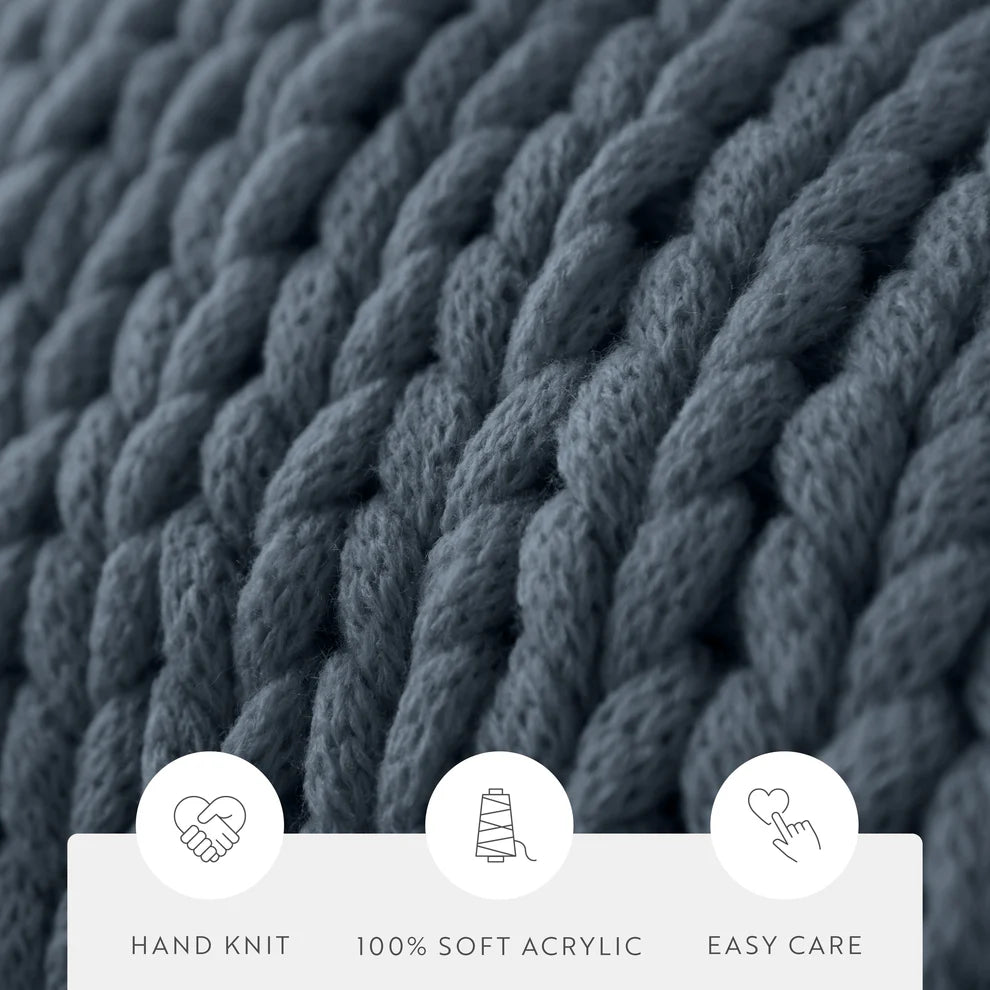 Chunky Knit Throw Blanket